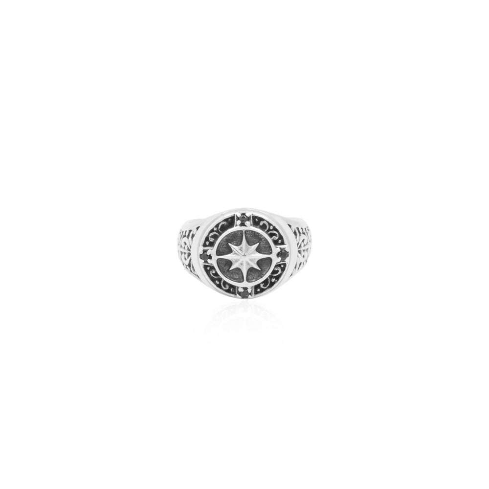 
                  
                    Cufflink Compass Collection Silver Oxydation
                  
                