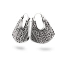 Anting Hoop Batik Silver - Love Anchor Bali