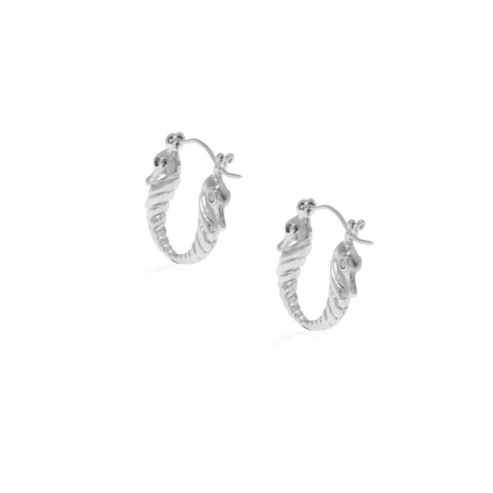 
                  
                    Hoop Earring Sea Horse Collection Silver At
                  
                