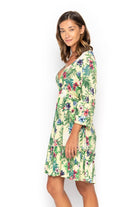 Baby Doll, Tropical Dandelion Yellow, Mini Dress - Love Anchor Bali