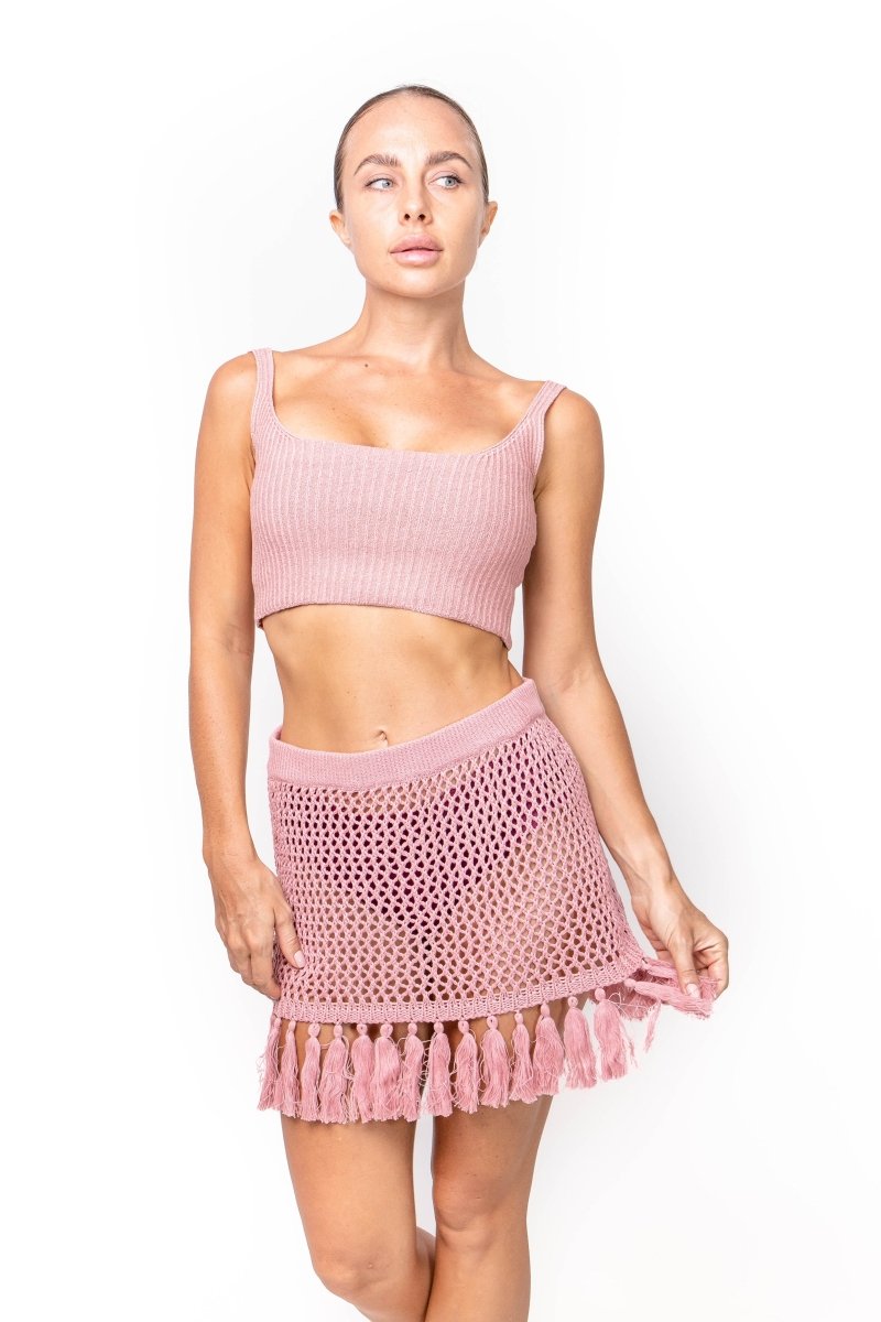 Blossom, Knit, Crop Top - Love Anchor Bali