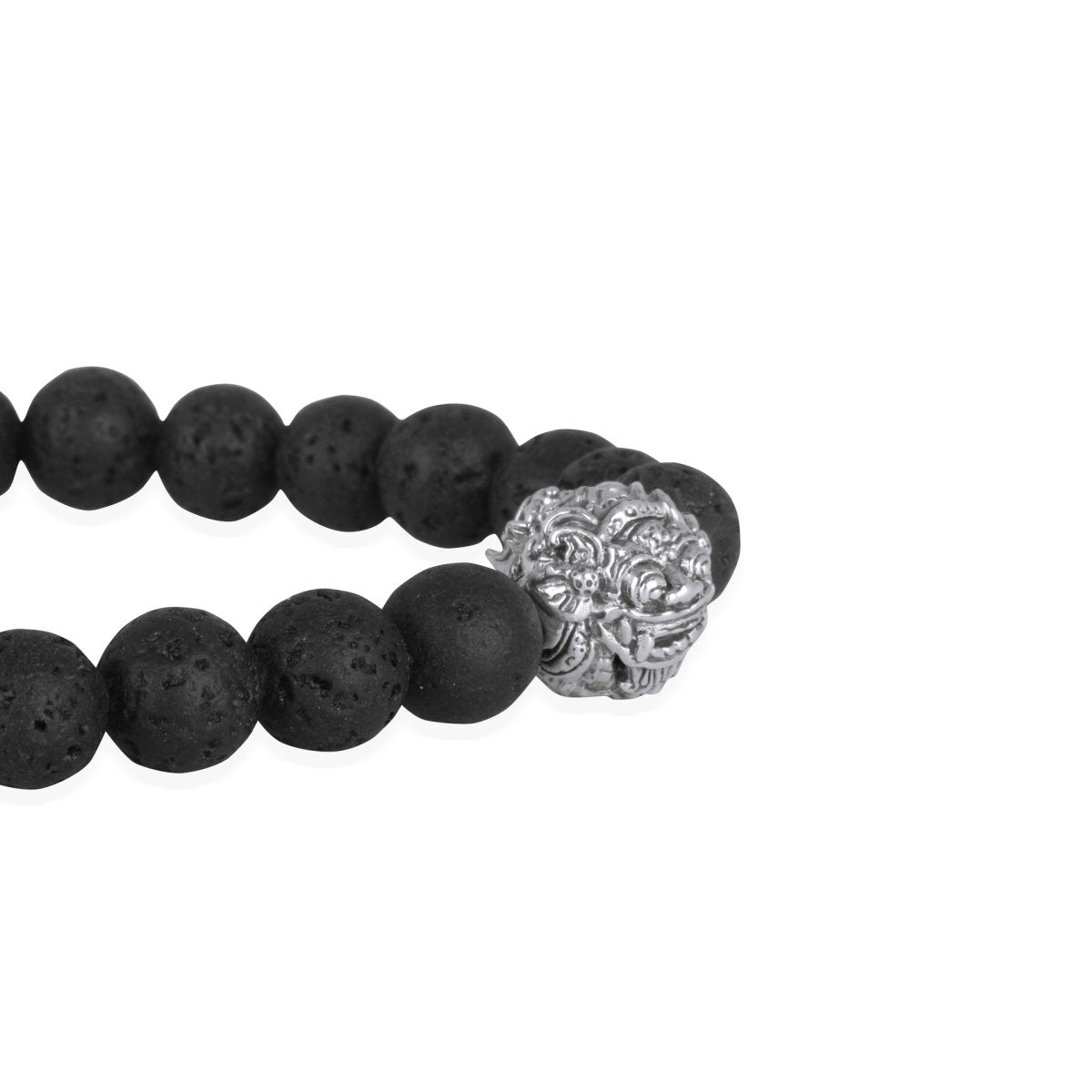 Bracelet Barong 8Mm Silver Oxydation - Love Anchor Bali