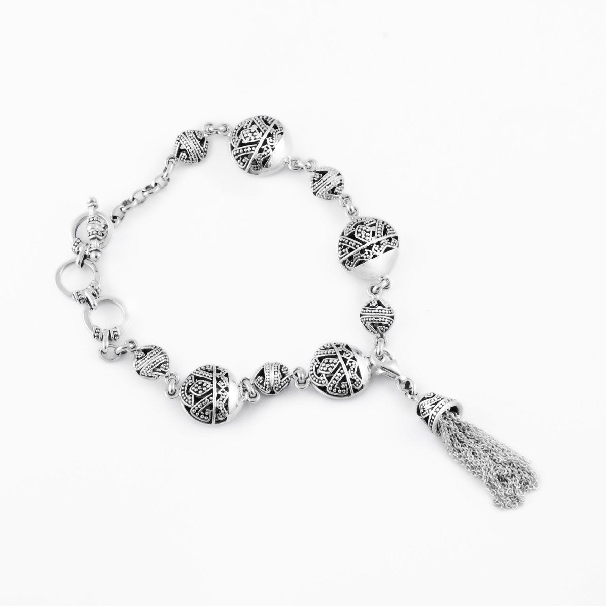 Bracelet Songket Silver - Love Anchor Bali