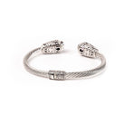 Bracelette Amethyst Two Tone Rhodium - Love Anchor Bali