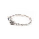 Bracelette Blue Topaz Two Tone - Love Anchor Bali