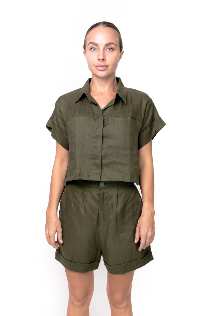 Burmilla, Linen, Top - Love Anchor Bali