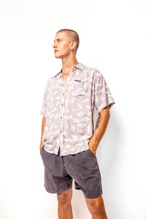 
                  
                    Men's Tropical Feather Grey, Shirt
                  
                