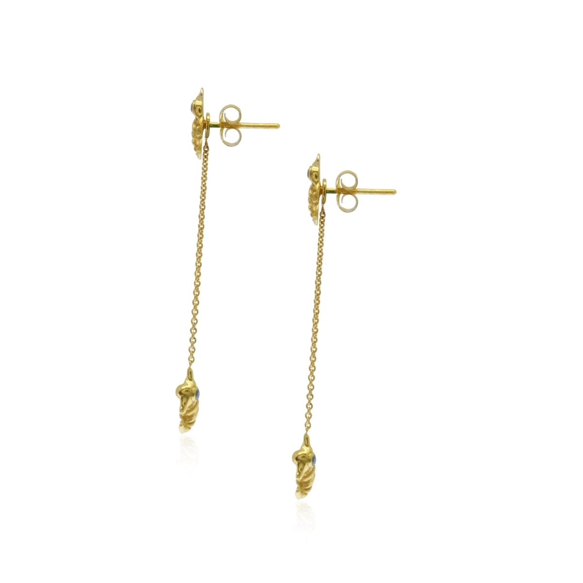Drop Earring Sea Horse Collection Gold 18K - Love Anchor Bali