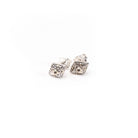 Earstud White Topaz Two Tone - Love Anchor Bali