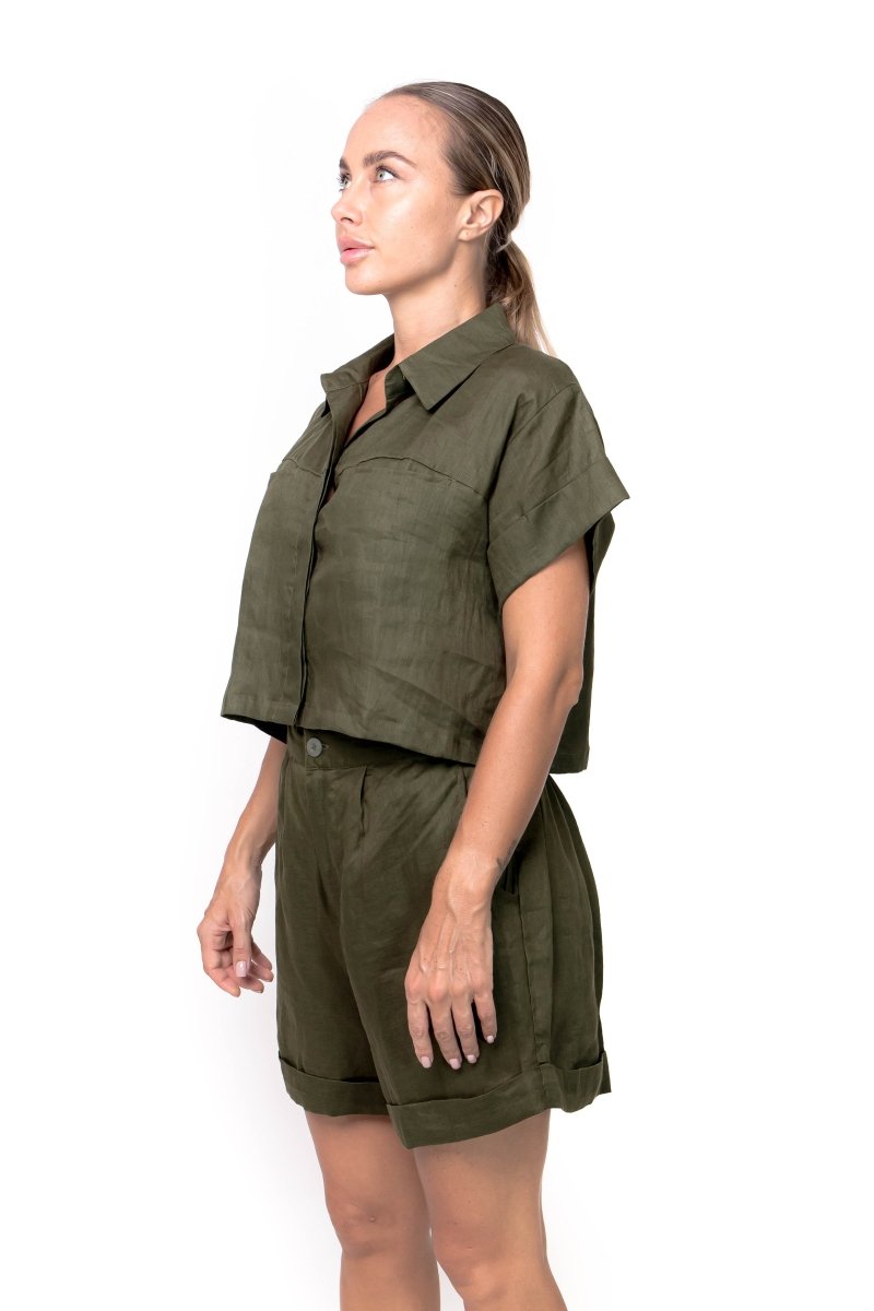 Ekasari, Linen, Short Pant - Love Anchor Bali