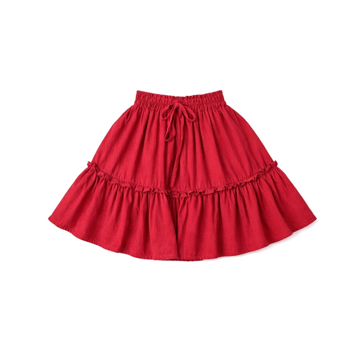 Frill, Plain, Girls Bottom Mini Skirt - Love Anchor Bali