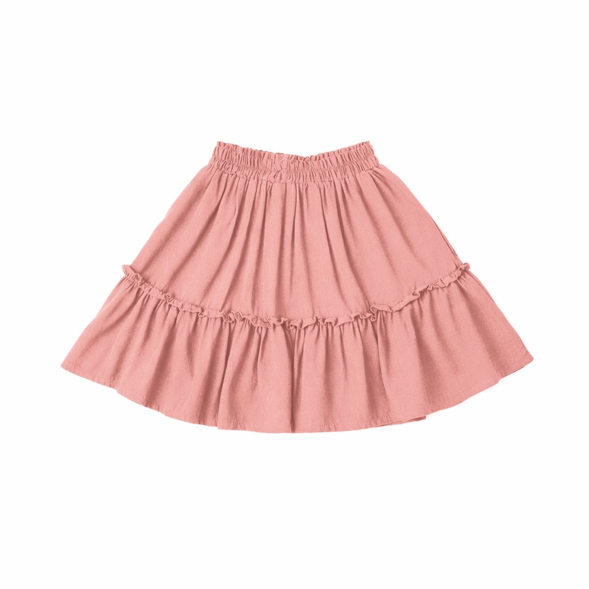 Frill, Plain, Girls Bottom Mini Skirt - Love Anchor Bali