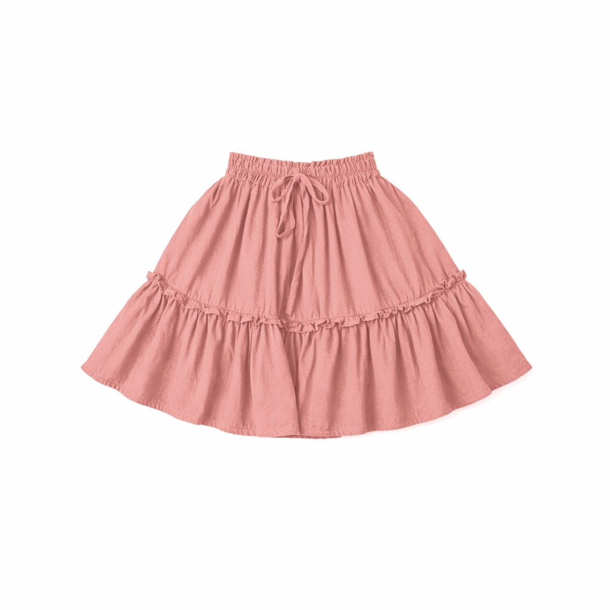 Frill, Plain, Girls Bottom Mini Skirt - Love Anchor Bali