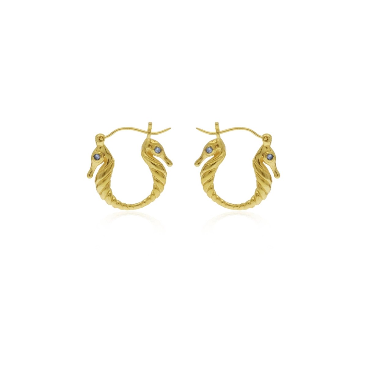 Hoop Earring Sea Horse Collection Gold 18K - Love Anchor Bali