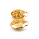 Hoop Earring Songket Gold - Love Anchor Bali