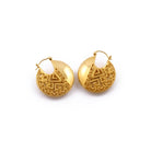 Hoop Earring Songket Gold - Love Anchor Bali