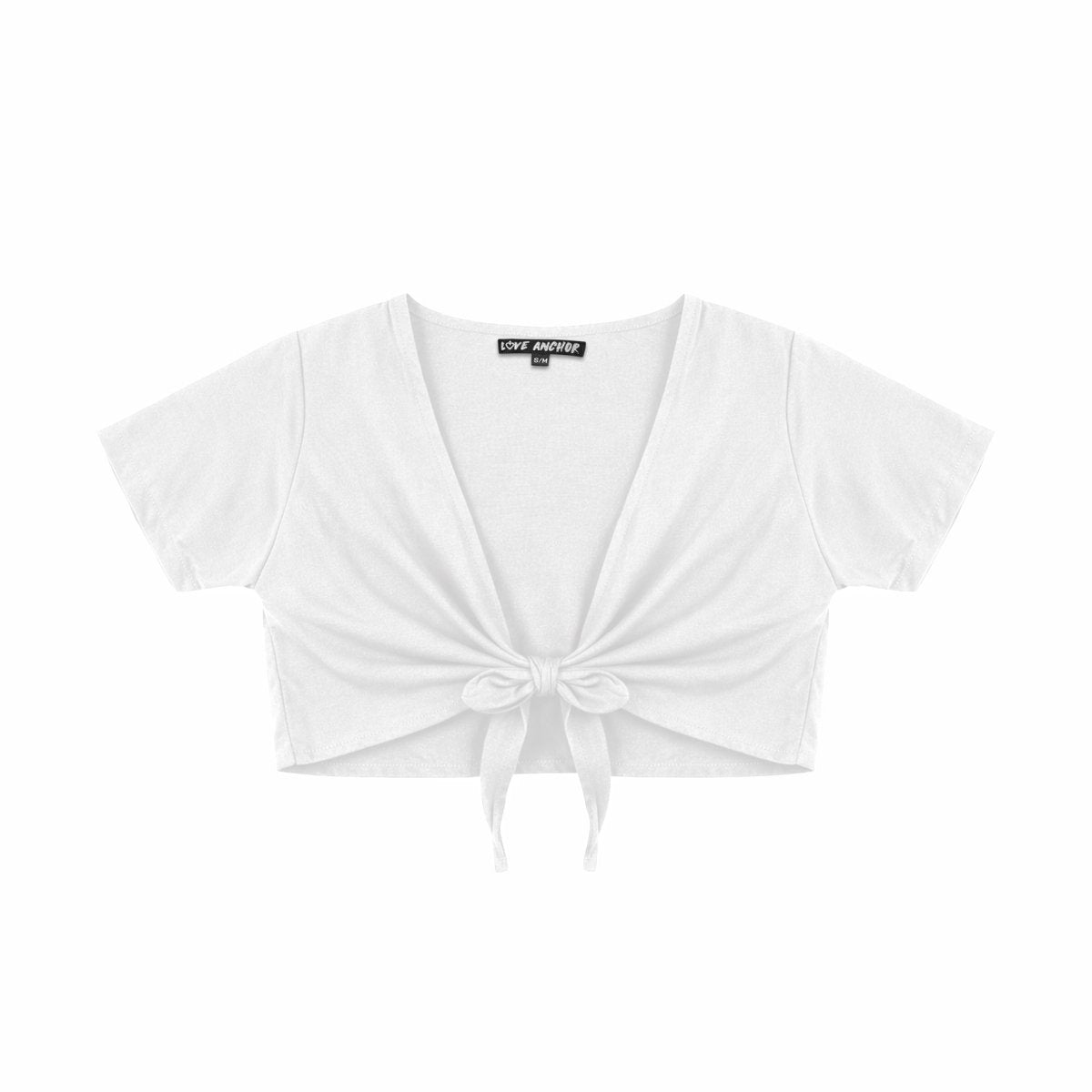 Ikat, Plain, Kids Top Crop - Love Anchor Bali