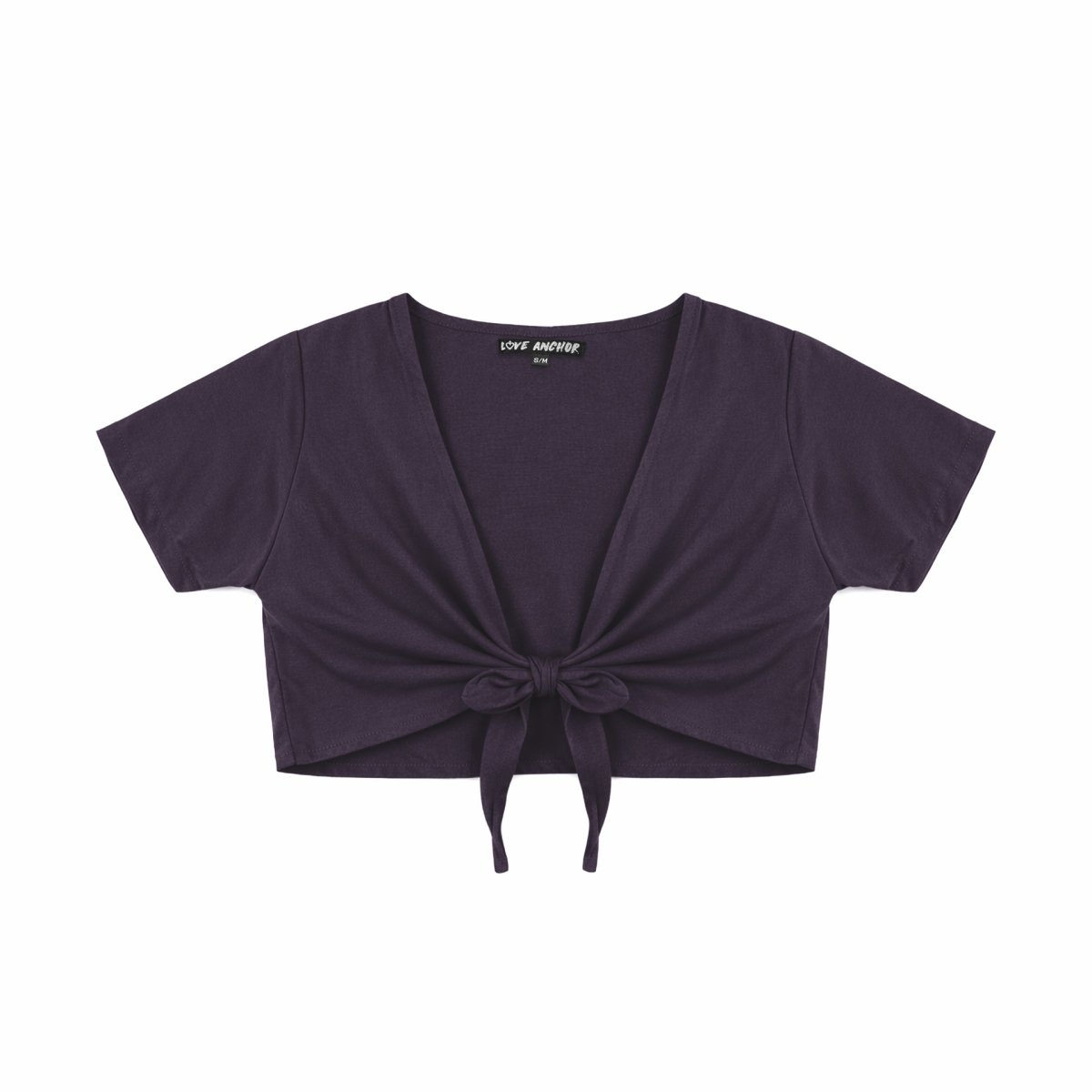 Ikat, Plain, Kids Top Crop - Love Anchor Bali