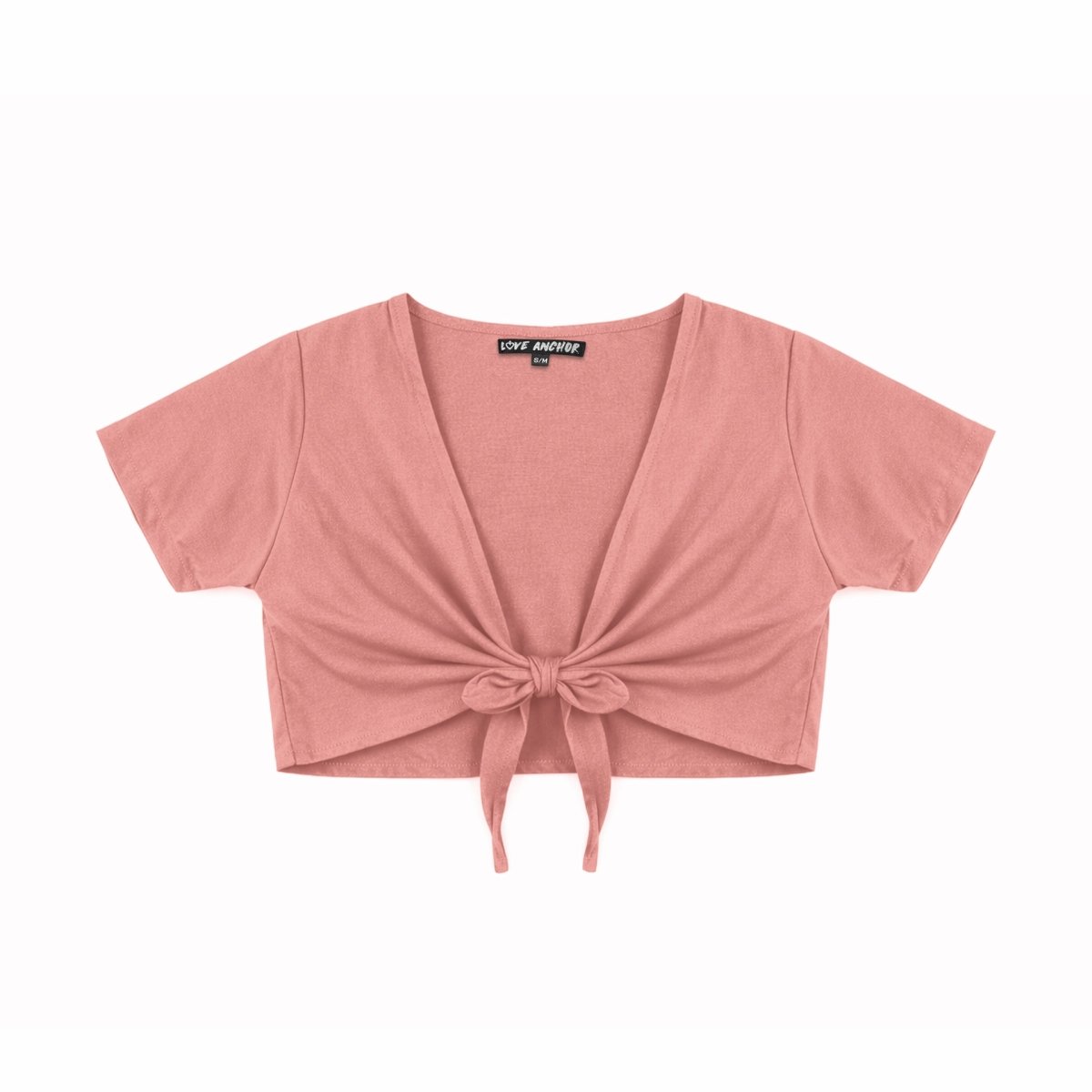 Ikat, Plain, Kids Top Crop - Love Anchor Bali