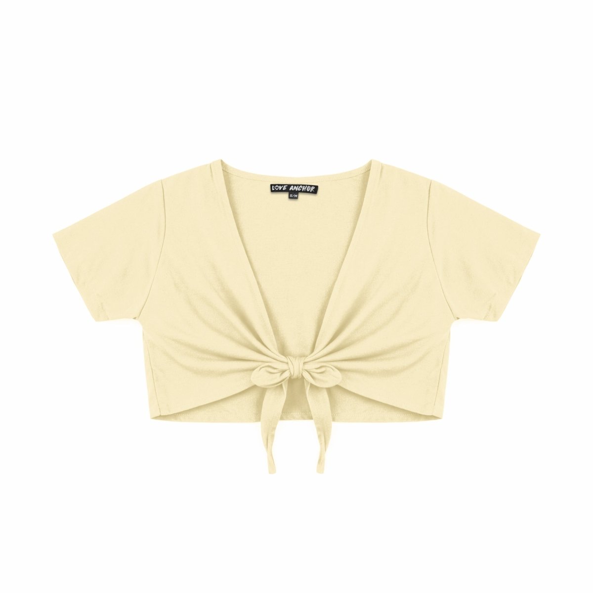 Ikat, Plain, Kids Top Crop - Love Anchor Bali