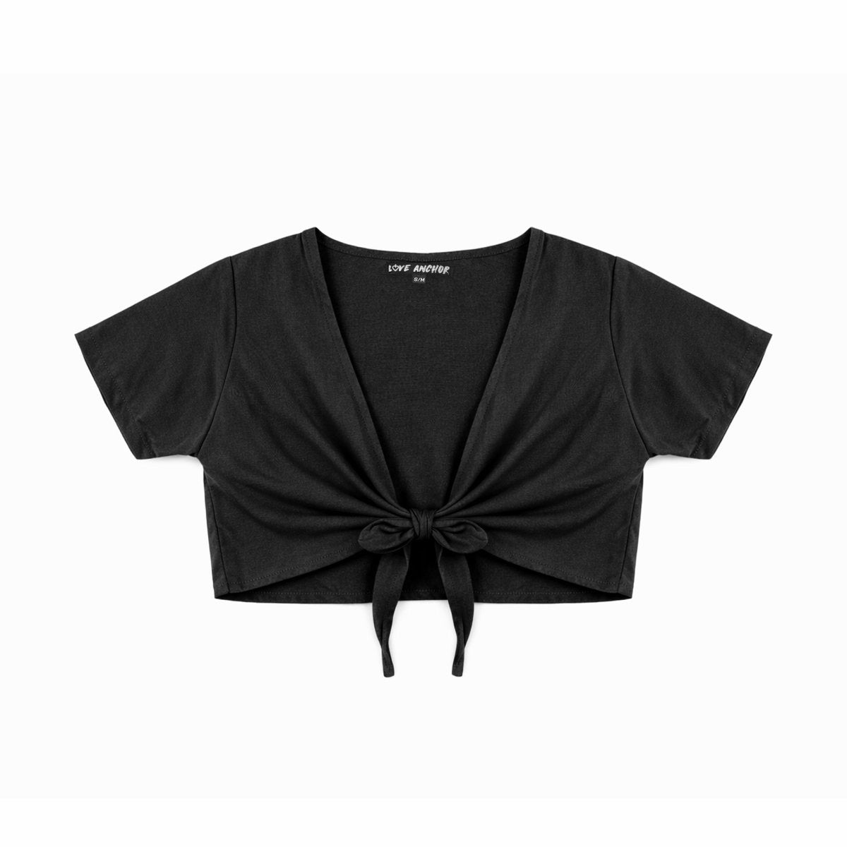 Ikat, Plain, Kids Top Crop - Love Anchor Bali