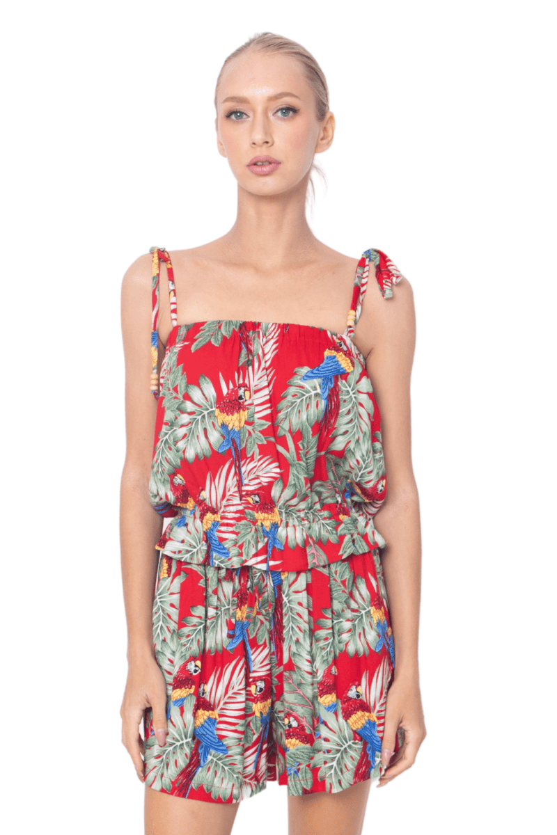 Julie, Tropical, Sleeveless Top - Love Anchor Bali
