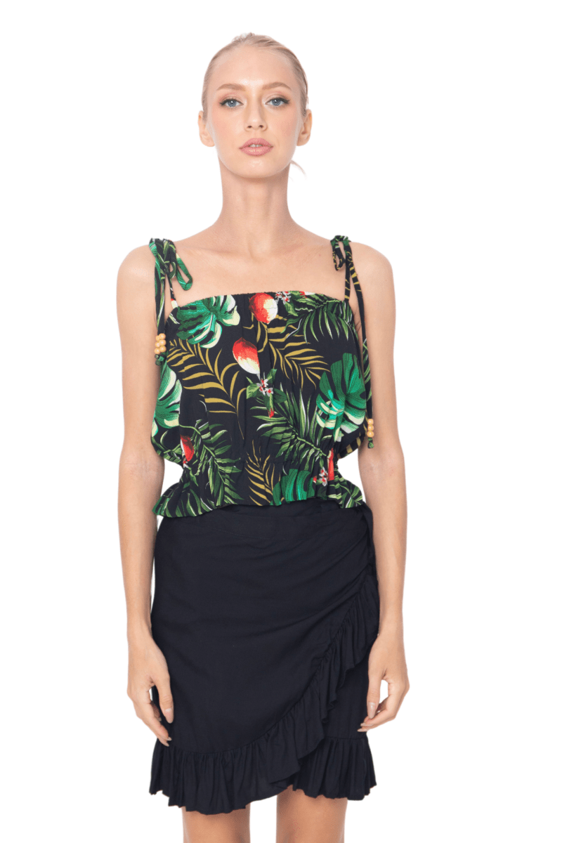Julie, Tropical, Sleeveless Top - Love Anchor Bali