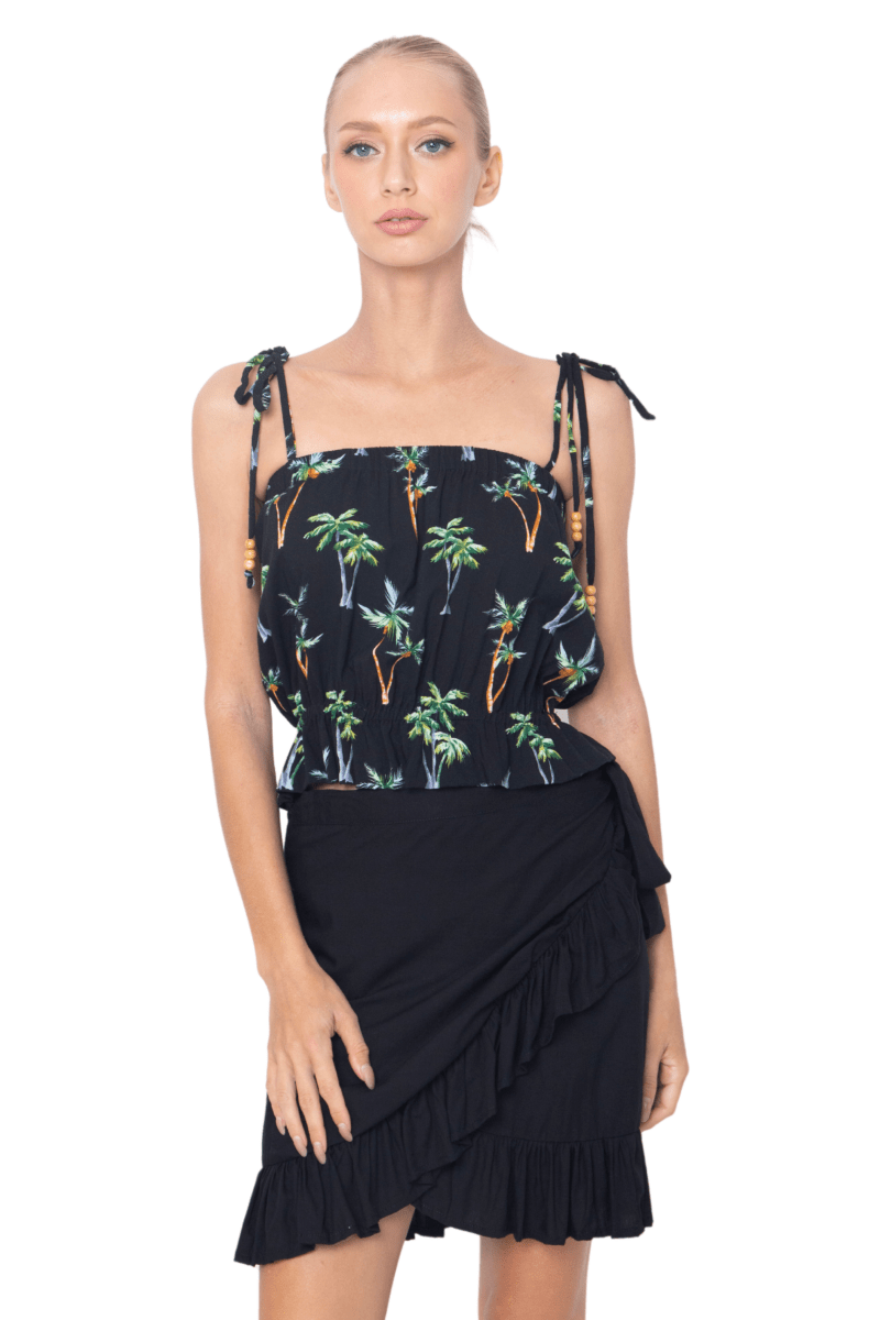 Julie, Tropical, Sleeveless Top - Love Anchor Bali