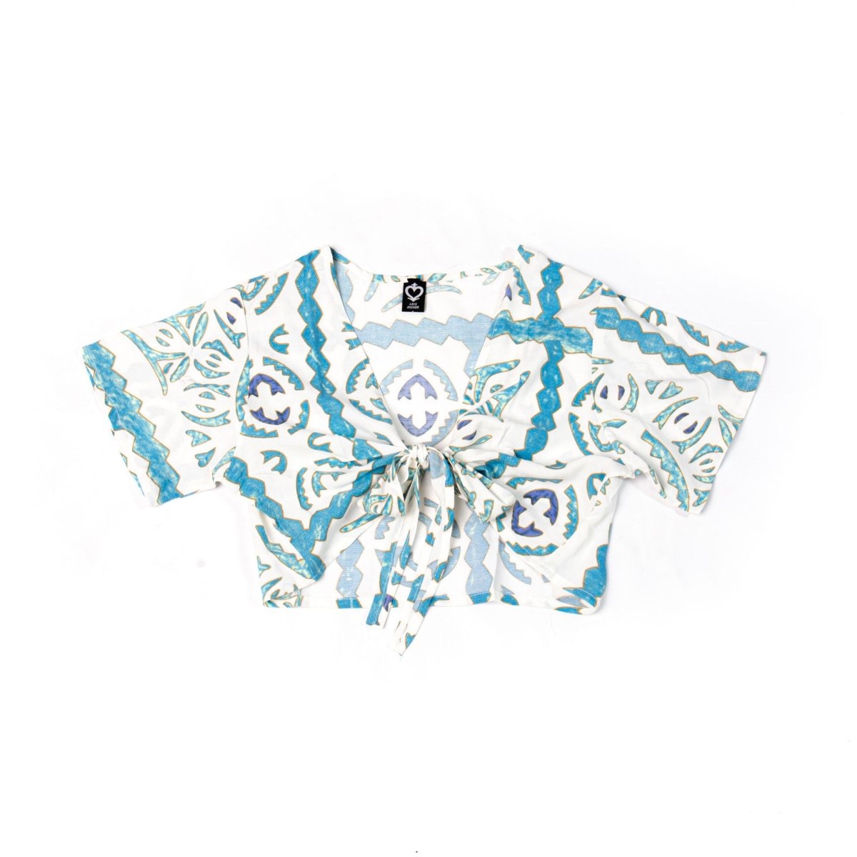 Love Anchor Beach Wear Kids Crop Top Tropical - Ikat - Love Anchor Bali
