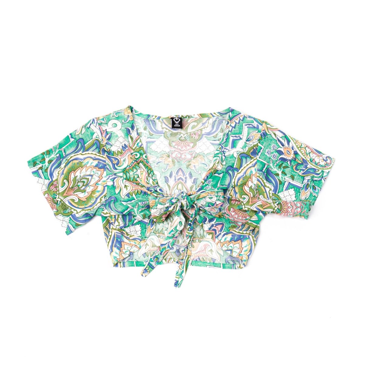 Love Anchor Beach Wear Kids Crop Top Tropical - Ikat - Love Anchor Bali