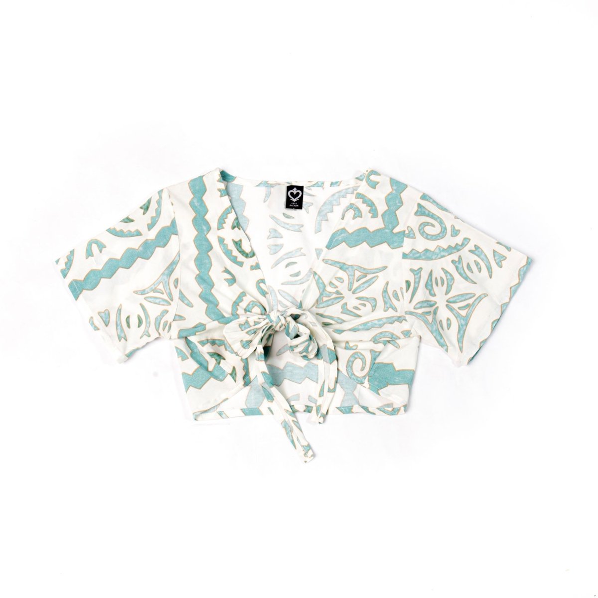 Love Anchor Beach Wear Kids Crop Top Tropical - Ikat - Love Anchor Bali