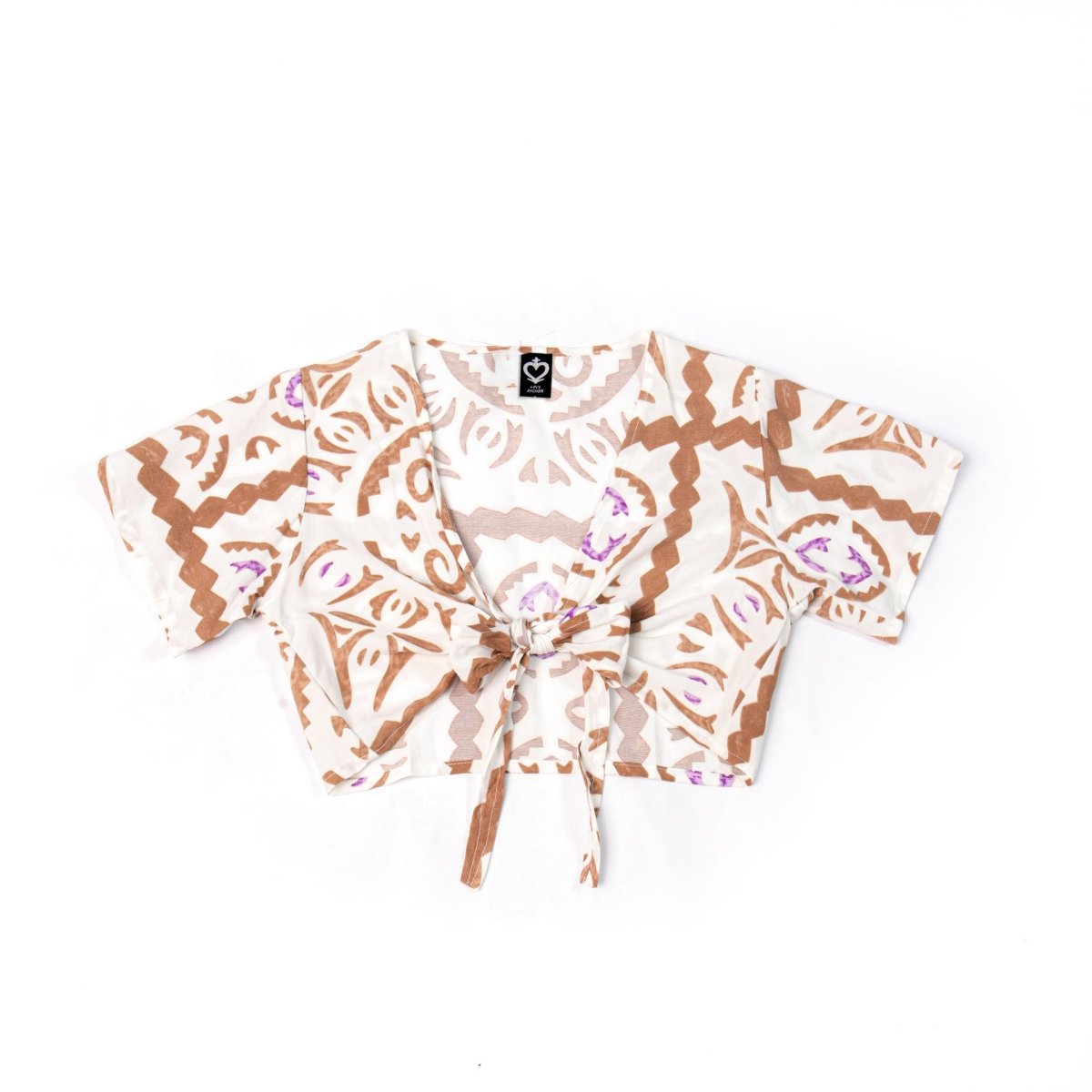 Love Anchor Beach Wear Kids Crop Top Tropical - Ikat - Love Anchor Bali