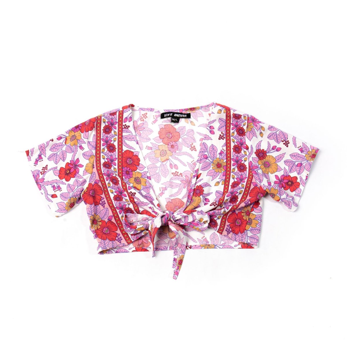 Love Anchor Beach Wear Kids Crop Top Tropical - Ikat - Love Anchor Bali