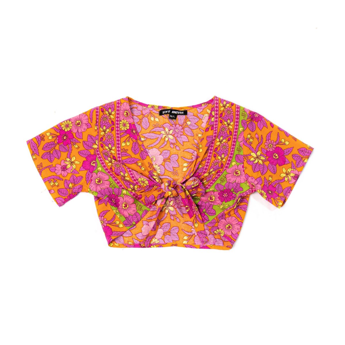 Love Anchor Beach Wear Kids Crop Top Tropical - Ikat - Love Anchor Bali