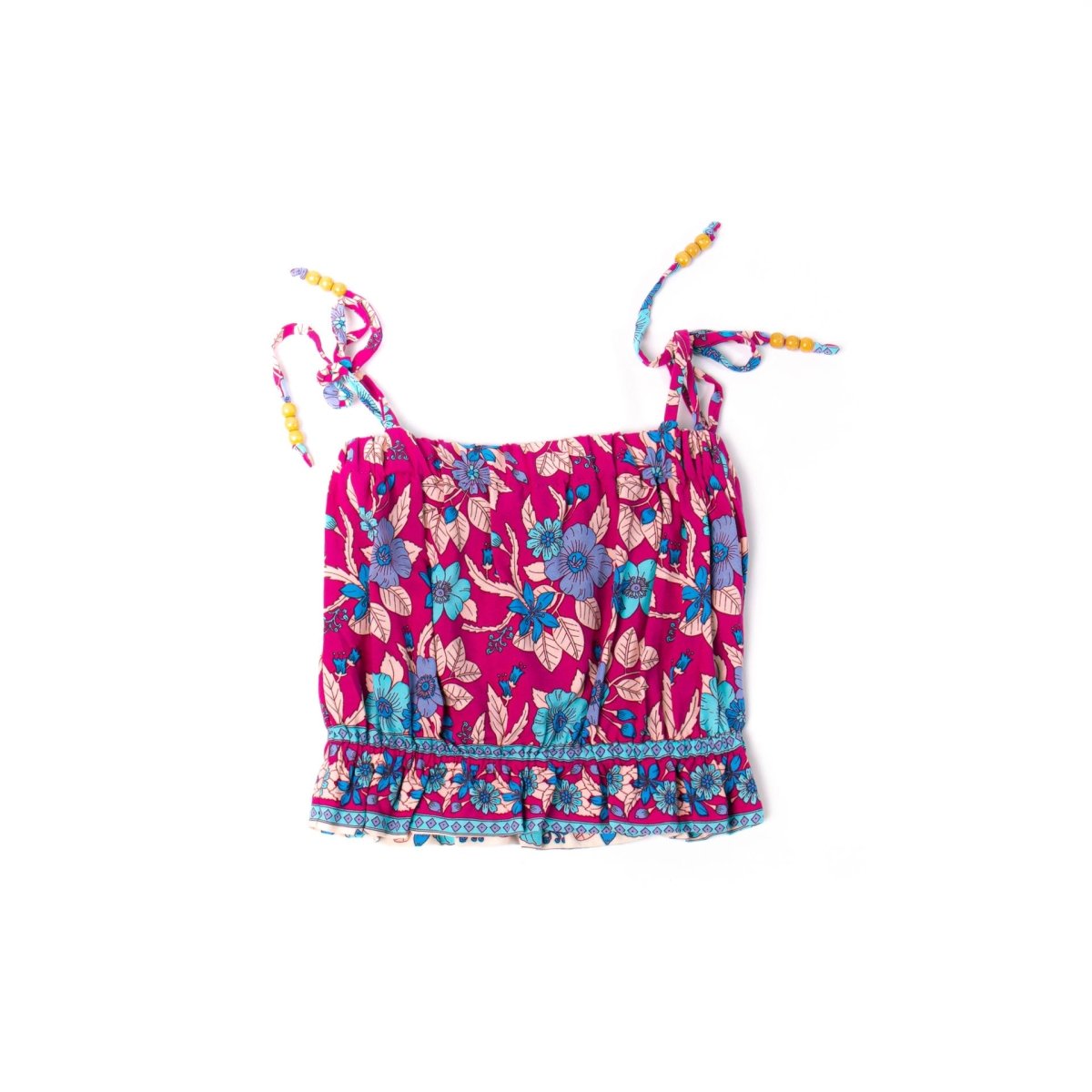Love Anchor Beach Wear Kids Sleevess Top Tropical – Julie - Love Anchor Bali