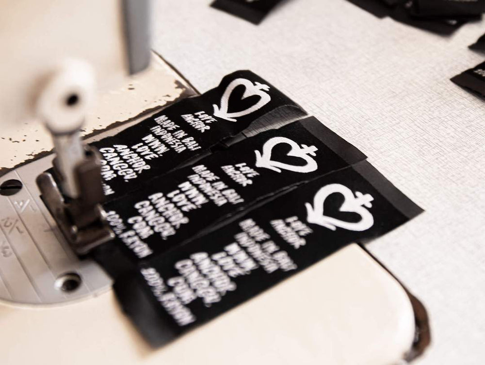 Three different Love Anchor Clothing Labels available for the Fashion Production Line