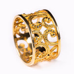 Gold plated ring