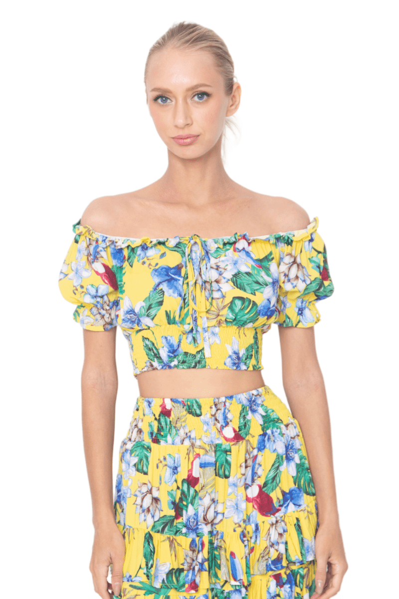 March, Tropical, Cropped Top - Love Anchor Bali