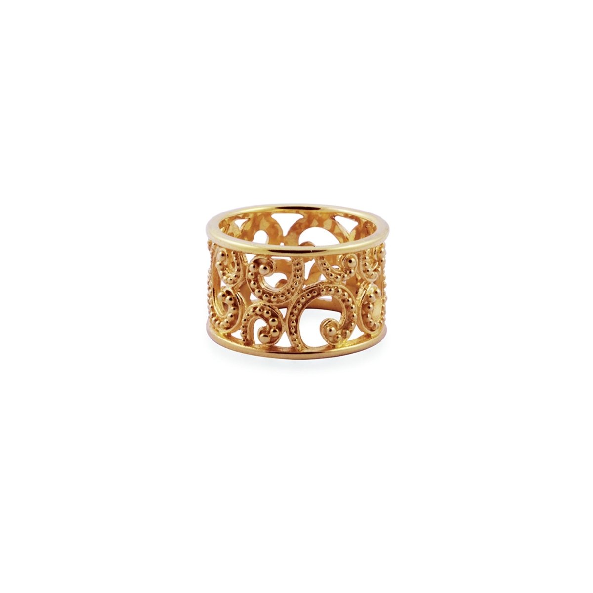 Ombak Segara Big Band Ring Gold - Love Anchor Bali