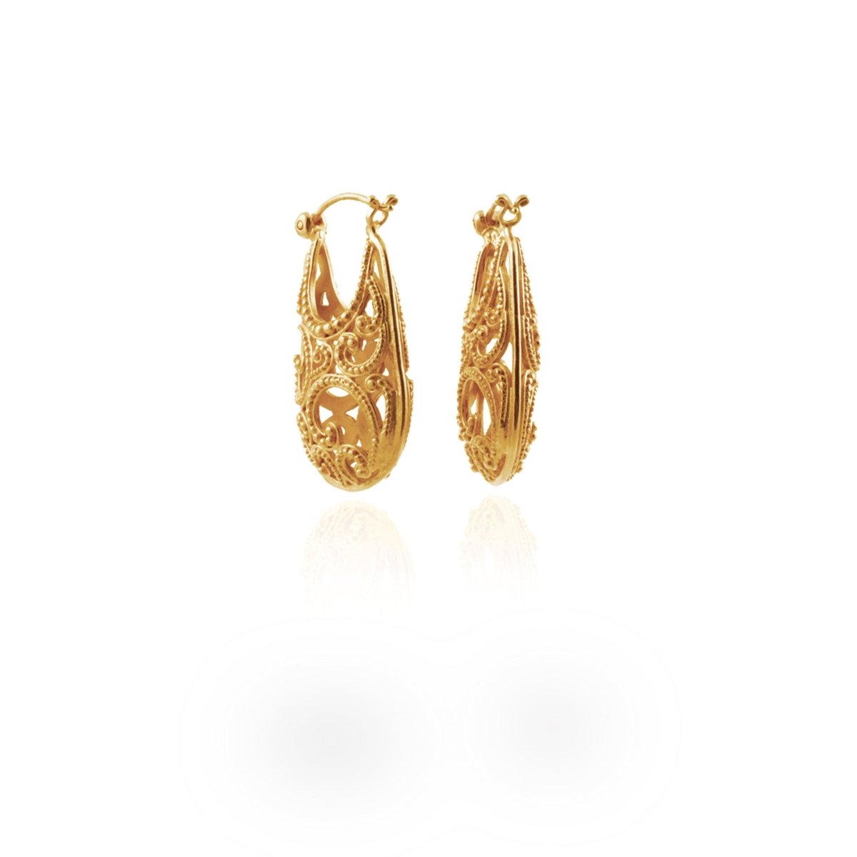 Ombak Segara Hoop Earring Gold - Love Anchor Bali