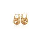 Ombak Segara Hoop Earring Gold - Love Anchor Bali