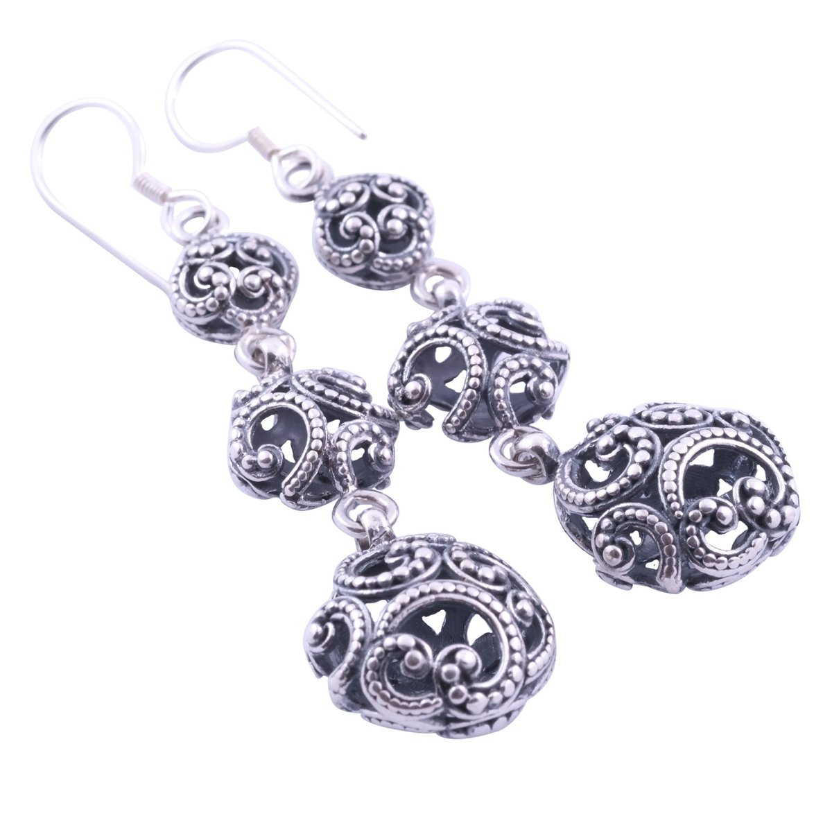 Ombak Segara Triple Ball Earring - Love Anchor Bali