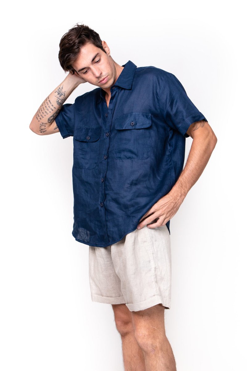 Pasut, Linen, Shirt - Love Anchor Bali