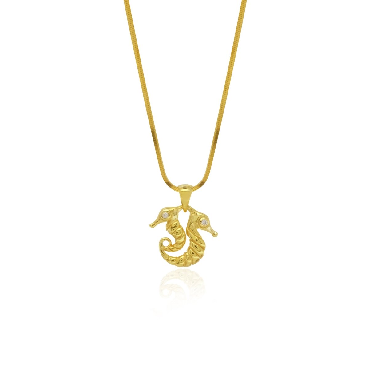 Pendant 2 Sea Horse Collection Gold 18K - Love Anchor Bali