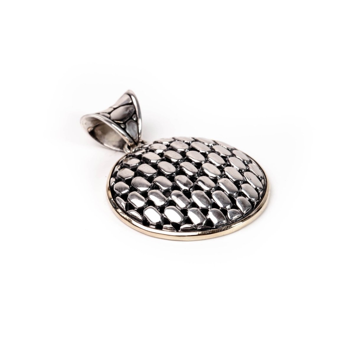 Pendant Two Tone Motif - Love Anchor Bali