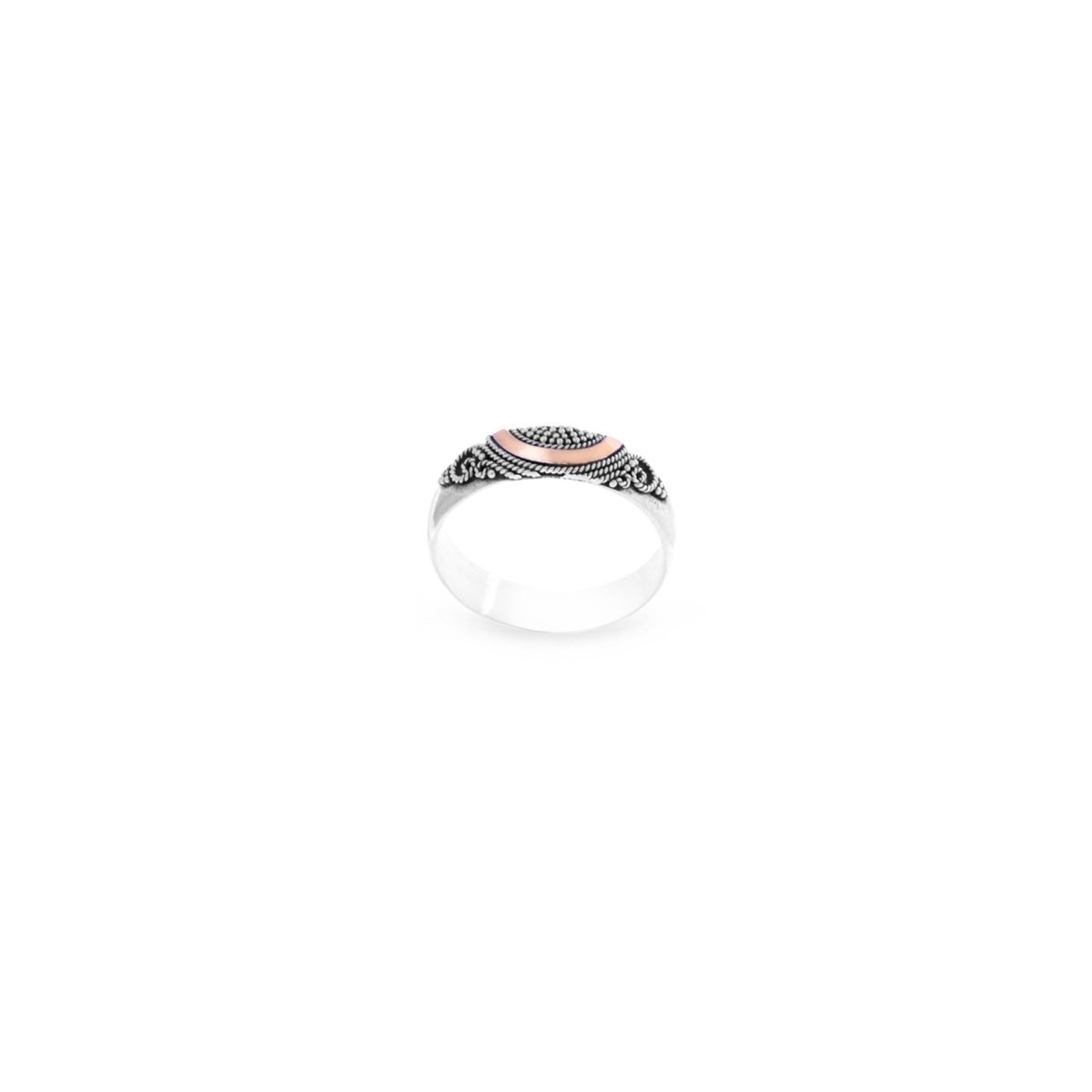 Perak Emas Ring 026C - Love Anchor Bali