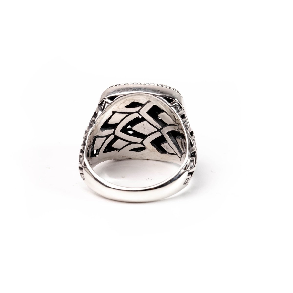 Ring Plain Square Motif - Love Anchor Bali