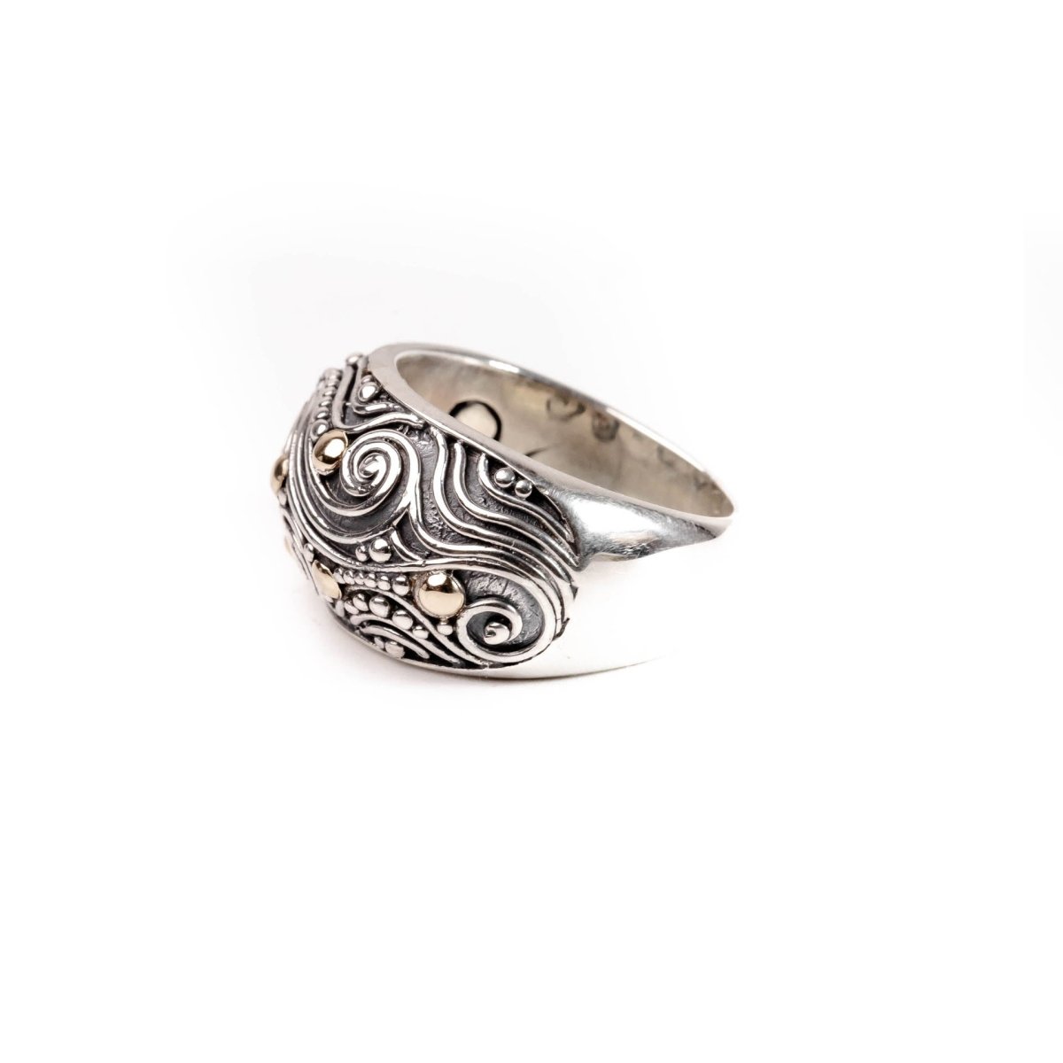 Ring Two Tone 7 - Love Anchor Bali