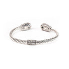 Ring White Topaz Two Tone - Love Anchor Bali