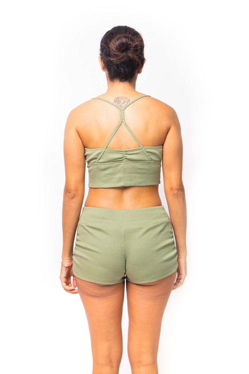 Roseau, Bamboo Spandex, Top Sport Yoga - Love Anchor Bali